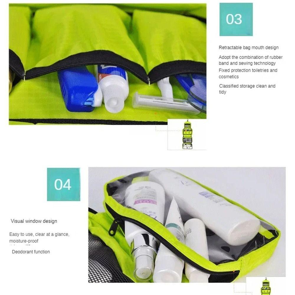 Portable Travel Toiletry Bag Waterproof Makeup Bag Multi-function Wash Organizer Kit Home Supplies