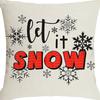 Christmas Cartoon Pillowcase Set Set of Four Home Living Room Decoration Pillowcase Backrest Pad Car Waist