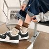 Contrast Colored Socks, Women's High Top Pile Up Socks, Korean Version of Spring/summer Cotton Socks