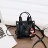 English Solid Letters Color Smooth Satchel Durable Kids Small Bag Crossbody