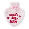 K Collection WorldÂ´s Best Nan Heart 1L Hot Water Bottle And Cover