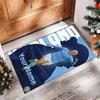 Erling Haaland Printed Crystal Velvet Rug Non‑Slip Crystal Velvet Carpet For Sofa Bedroom Indoor Home Decoration