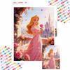 Aurora Princess Rose Castle Diamond Art Painting Handmade Diy Kit Home Decoration