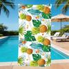 Frische Ananas Monstera Tropisches Blatt Strandtuch Weich Schnelltrocknend Sandfestes Handtuch Hawaiianischer Strand Pool Urlaub