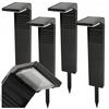 4X Solar Garden Lamp Standing Garden 57Cm Set of Strong Posts