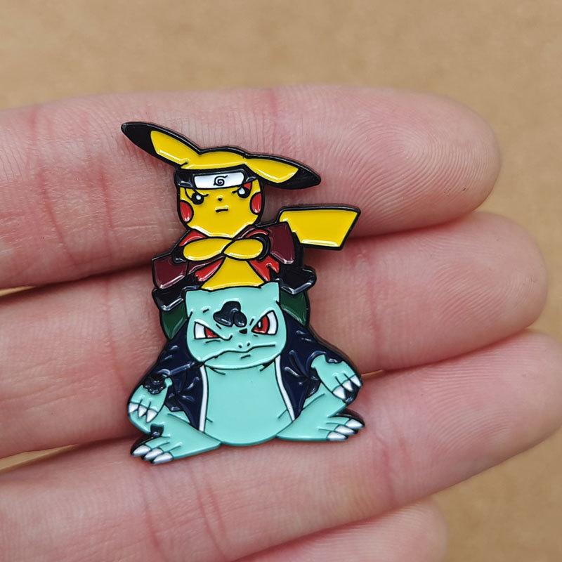 Pikachu Enamel Pins Kawaii Bulbasaur Brooch Collecting Lapel Badges Men Women Fashion Jewelry Gifts Adorn Backpack Hat