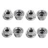 8PCS Steel Bike Wheel Axle Nuts Bike Wheel Hub Nut  Bicycle Wheel Axle Repair and Replacement