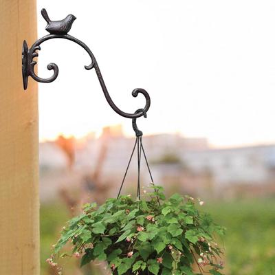 Bird Statue Wall Mount Plant Holder for Outdoor