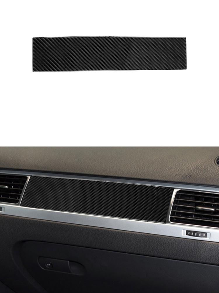 For Volkswagen VW Touareg 2011-2015 Car Carbon Fiber Sticker Version LHD Gear Shift Panel Interior Center control panel door