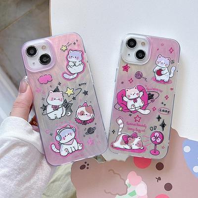 Cute Phone Case for Samsung S23 FE S24 Ultra A35 A54 A53 A34 S23 Redmi Note 13 Pro Redmi 13C Realme C63 C67 IPhone 15 11 Reno 11 8T Tecno Spark Cover