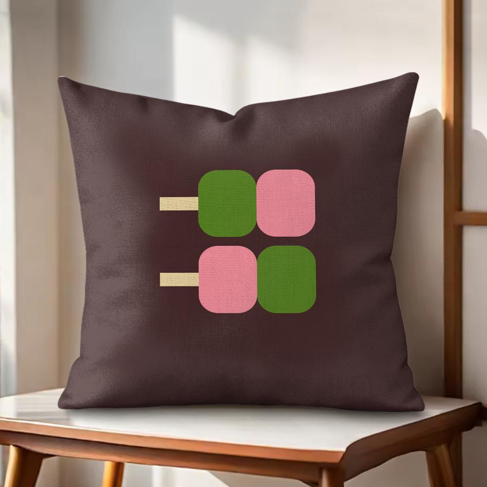 

Anime Japan Day Cushion Cover Natural Linen Organic Fabric DoubleSided Printing Couch Pillow Covers Home Decor 30x30cm