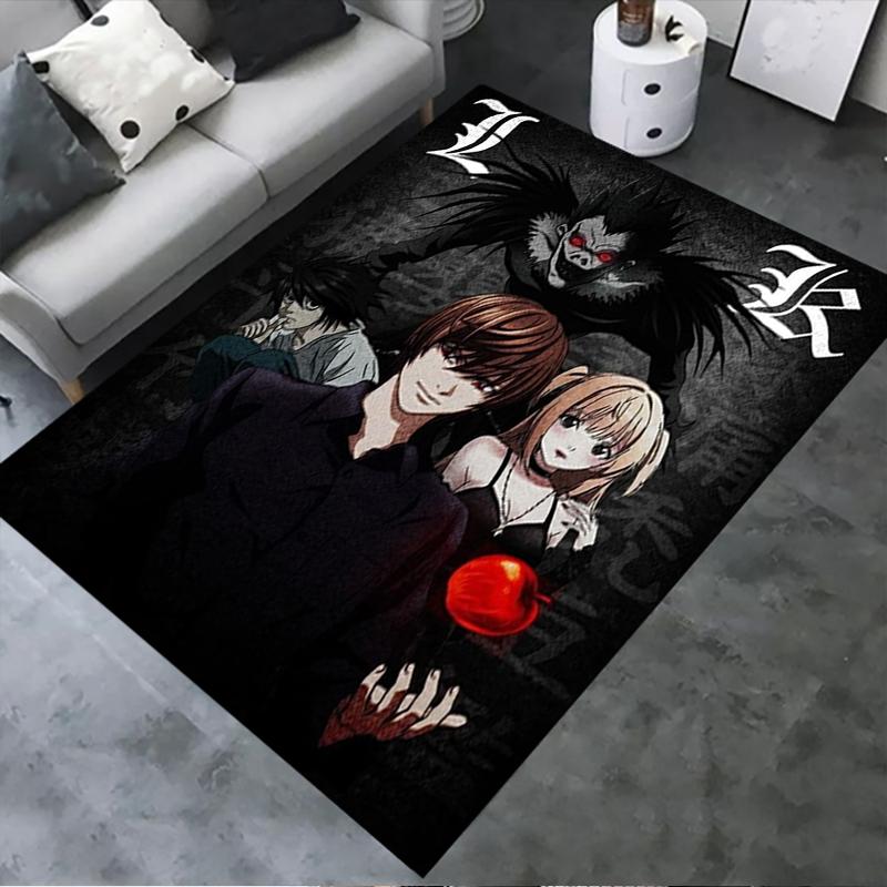 2025 New Death Note Carpet Rug for Living Room Bedroom Home Sofa Decoration,Kids play Non-slip Floor Mat21