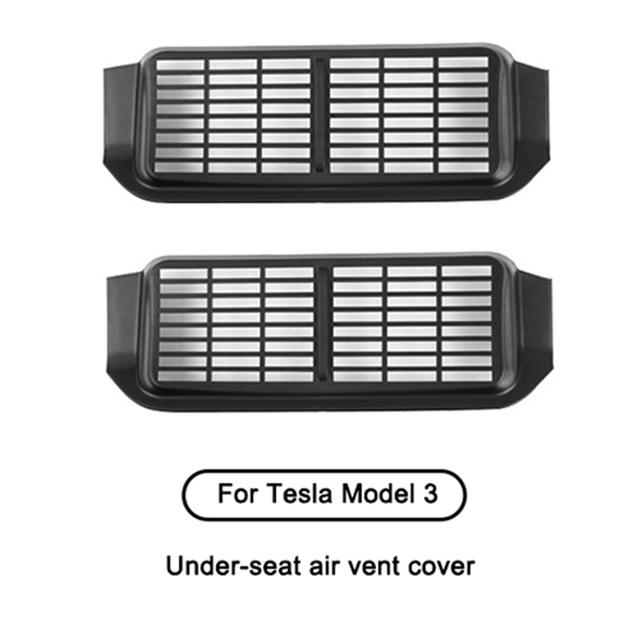 Rear Air Vent Cover For Tesla Model Y Model 3 Highland Upgrade Backseat Conditioning Outlet Protection Grille Mask Decoration