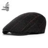 Classic Plaid Wool Beret: Autumn/Winter Flat Cap for Men & Women