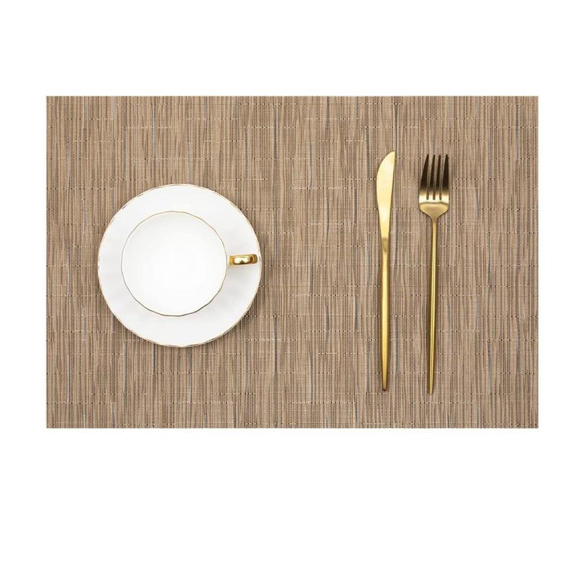 Suport de pahar țesut din PVC Antibacterian Anti-mucegai Covorașe de masă Antiderapant Covoraș pentru mâncare occidentală Izolație Covoraș de masă Covoraș de bucătărie pentru luat masa