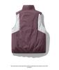 Lightweight Color Block Stand Collar Winter Warmth Vest with Zipper