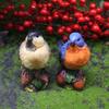Model Bird Resin With Pinecone And Acorn For Memorial And Festive Gift Giving