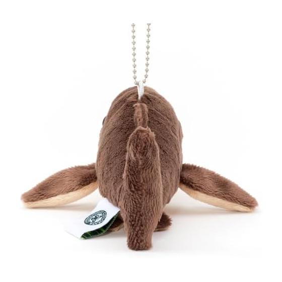 Porte-clés Peluche Mascotte Requin Mégamouth COLORATA - Jouet en Peluche Créature des Profondeurs Réaliste, 13 cm de Large, Polyester, Rayonne, Polyéthylène, Résine ABS,