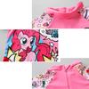 Baby Kids Girl Cartoon Lovely Pink Horse Swimming Suit with Hat