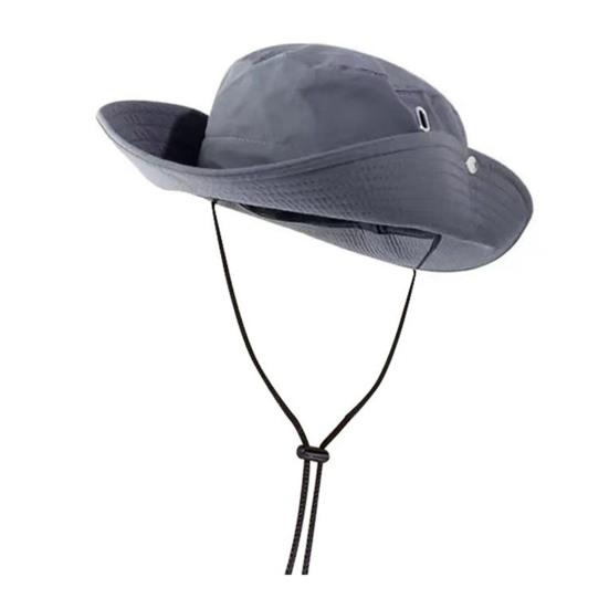 

Sun Hat for Men Women Wide Brim Fishing Hat Adjustable Windproof Rope Sun Protection Hat Breathable Summer Hat for Outdoor Travel Hiking Camping светло-серый