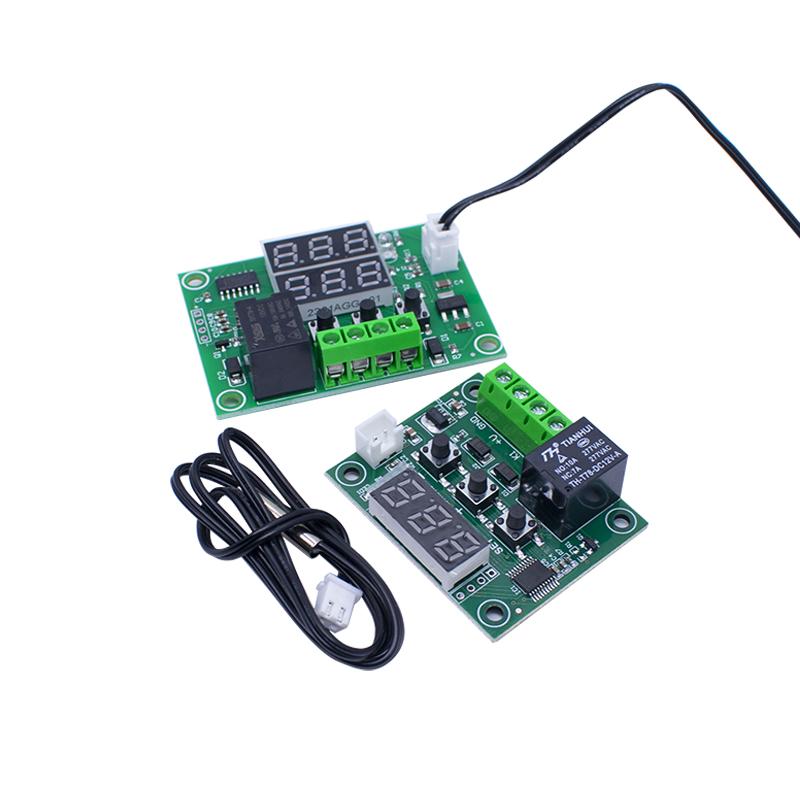 W1209 Blue/Red light DC 12V heat cool temp thermostat temperature control switch temperature controllerNTC 0.5 1 2 3M cable