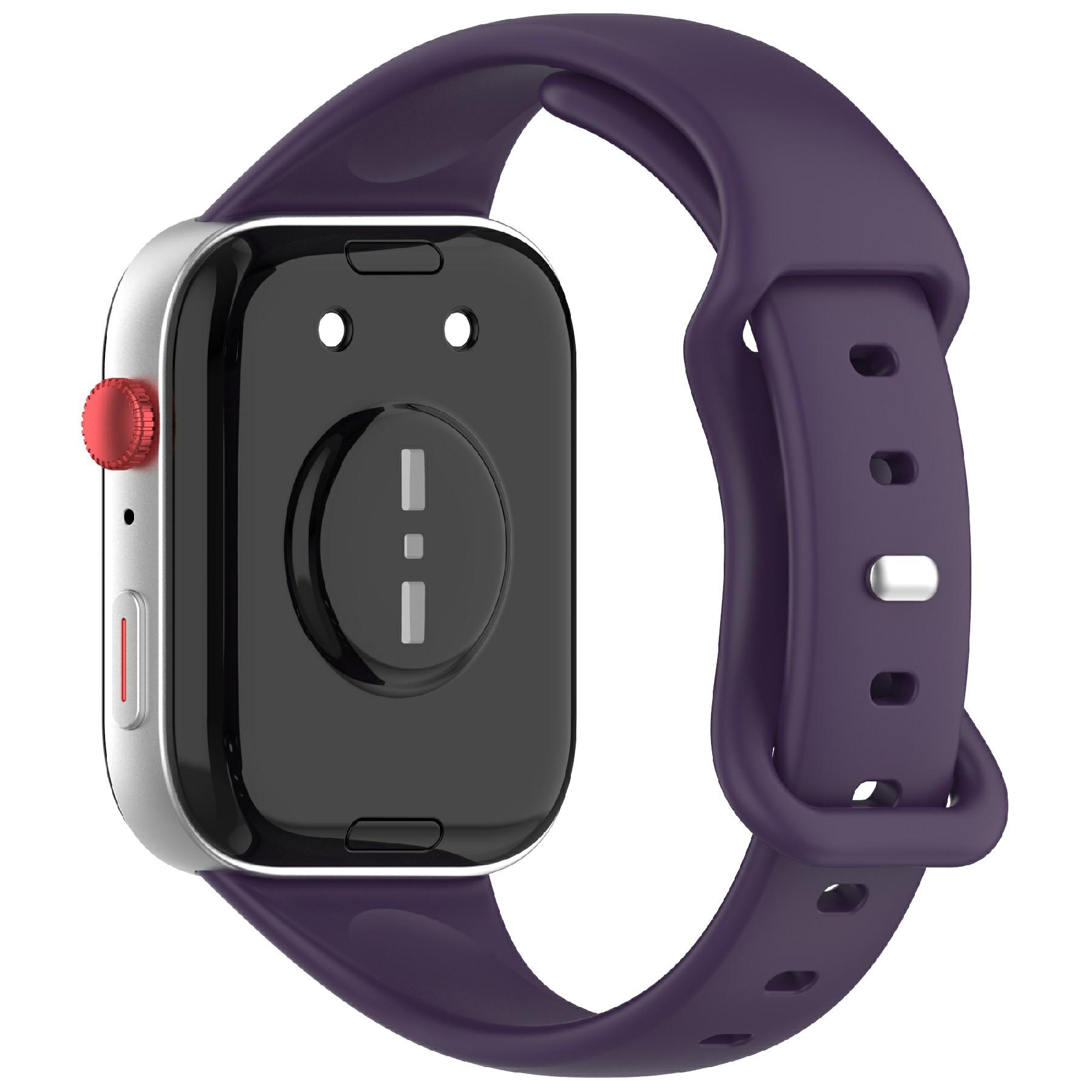 

For Huawei Watch Fit 4 Watch Band Figure-8 Buckle Slim Silicone Adjustable Strap J