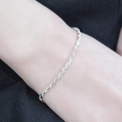 BONBEAU Bono Twist Silberkette Armband Bono Dicke Twist-Kette Silber 925 Armband