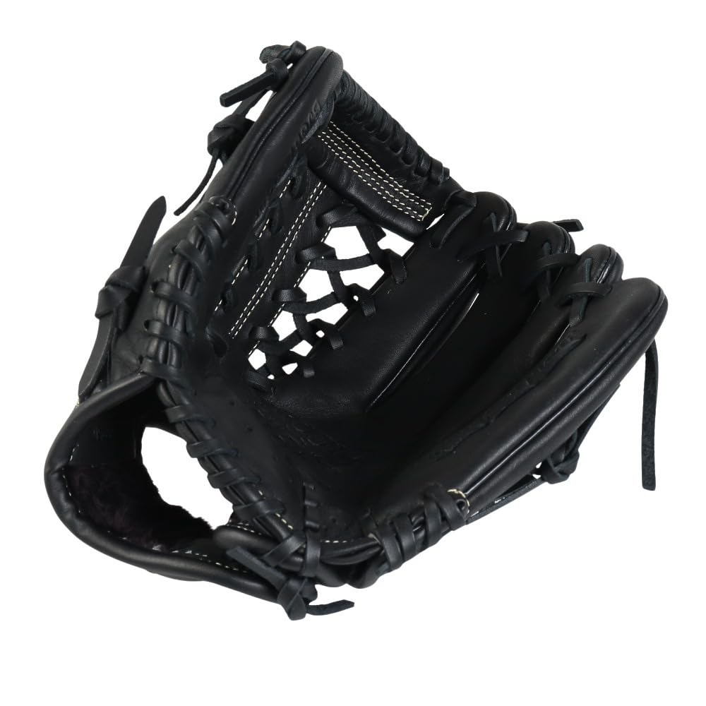 ZETT Youth Softball Ground Black Size BJGB76545F Glove, Hero, All-Around, (1900), M,