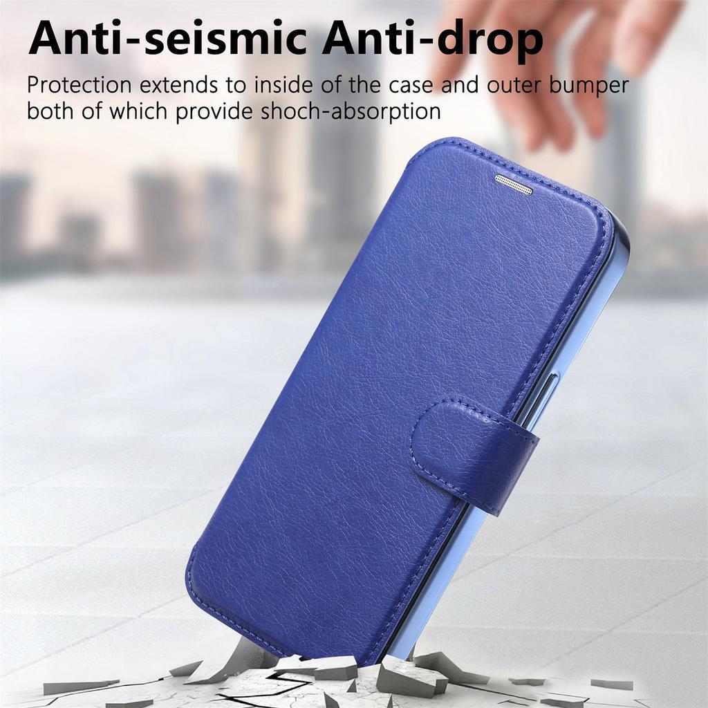For iPhone 15 Plus Case Compatible with MagSafe Detachable Leather Phone Cover with Lens Film