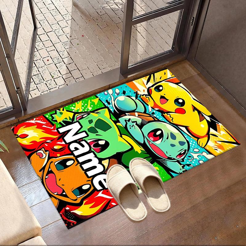 Custom Name Personalized Card Game Print Carpet, Versatile Home Decor Rug, for Playroom, Apartment, Balcony, Entryway, Hallway Gift