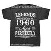 New Men 1960 Funny 65 Years Old T Shirt Oversize Printed Casual Tee shirt Casual Short Sleeve Vintage Couples T-Shirt