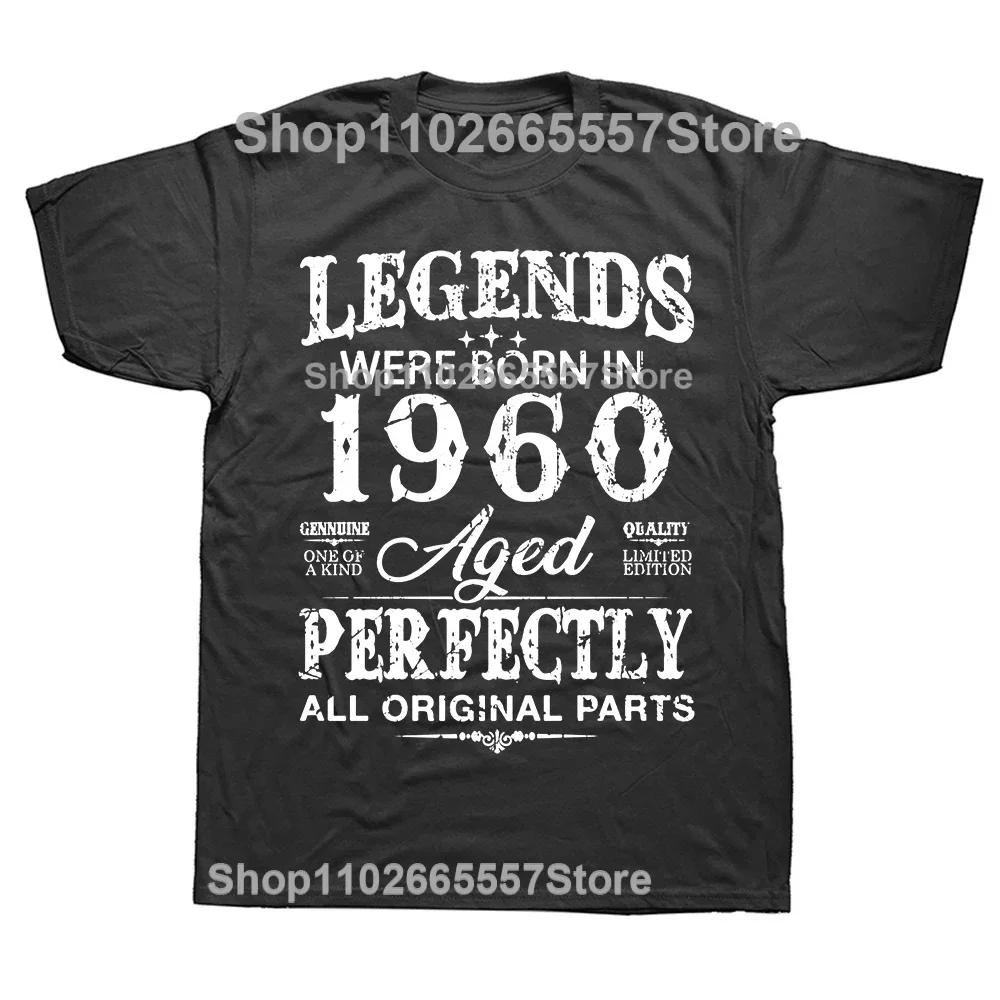 New Men 1960 Funny 65 Years Old T Shirt Oversize Printed Casual Tee shirt Casual Short Sleeve Vintage Couples T-Shirt