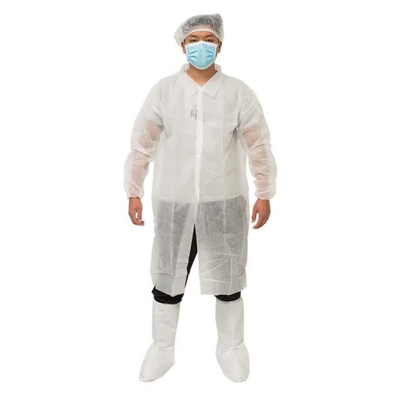 Ams Disposable Non-Woven Lab Coat XL