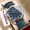 Original Men Watch Luxury Waterproof Luminous Date Week Watch for Man Quartz Leather Fashion Watches