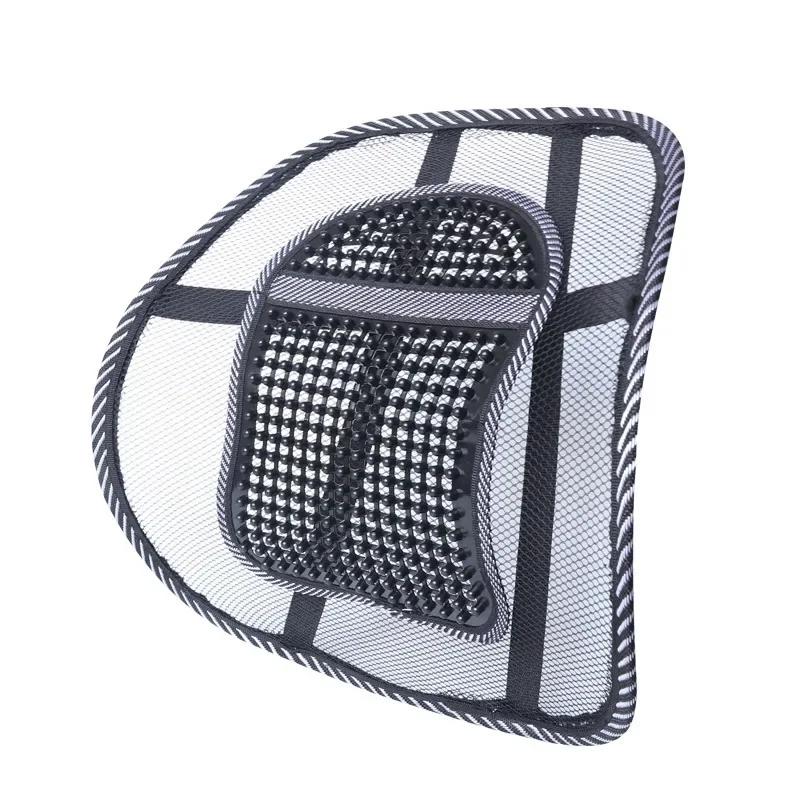 Car Seat Office Chair Massage Back Lumbar Support Mesh Ventilate Cushion Pad Black Mesh Back Lumbar Cushion for Car Driver