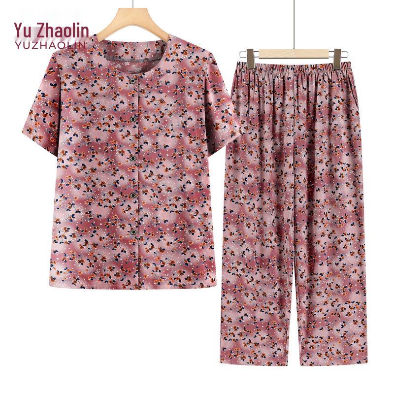 YUZHAOLIN Women s Floral Summer Two-Piece Set 3XL