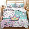 High Quality Western Bedding Set Winter Duvet Cover Sets Cartoon Unicorns Reactive Printing Kids Adult Bedding Set 228x228