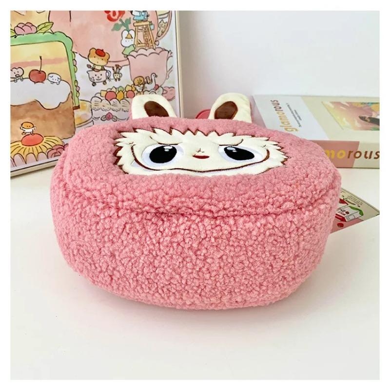 Cute Labubu Crossbody Bag Cartoon Backpack Doll Change Plush Bag Children'S Backpack Cartoon Bag Shoulder Bag Handbag Girl Gift