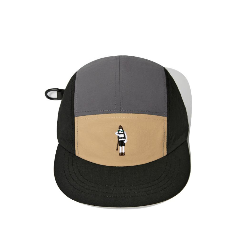 Waterproof Curved Brim Golf Hat Splicing Flat-brimmed Cap Casual Quick-drying Dad Hat  Fishing