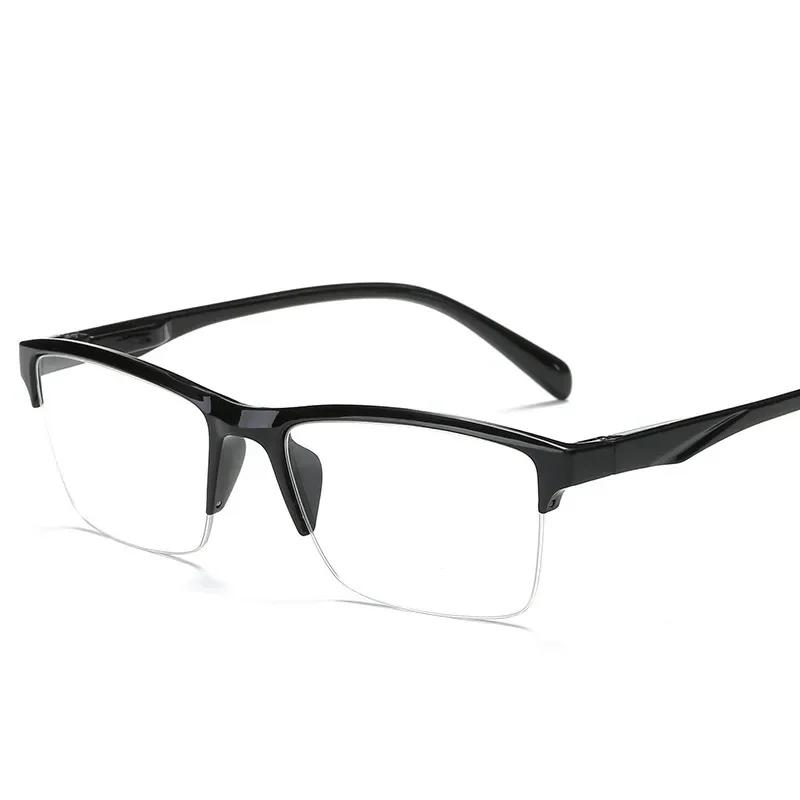 Ultralight Square Half Frame Reading Glasses Presbyopic Glasses Men Women +0.25 0.5 0.75 1 1.25 1.5 1.75 2 2.25 2.5 2.75 3