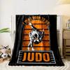 I Was Born To Do Judo Retro Style Throw Blanket bedroom Blanket for Livingroom Couch lunch break Soft throw for Friend's festival Gift