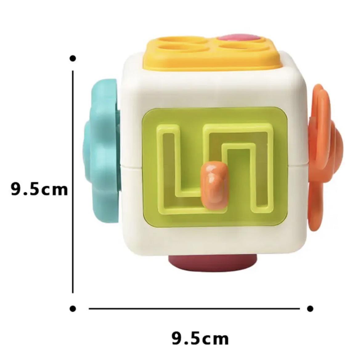 

6 in 1 Montessori Educational Toys Sensory Busy Board Baby Practice Skills Cube Fidget Educational Toys for Girl Boy Gift