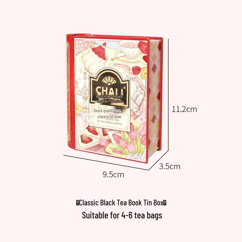 CHALI Tea Li Hong Leaves Iron Box - Creative Gift Book Style Souvenir Box