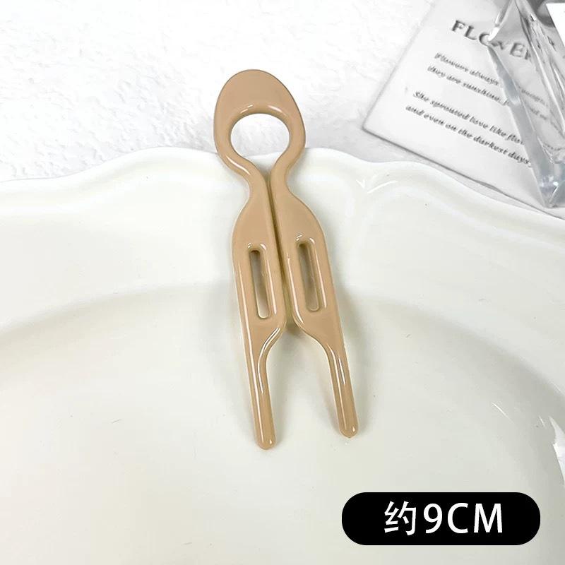 3Pcs/Lot 9cm Plastic U-Shaped Hair Fork For Women Girls Fashion Geometric Hair Sticks Hair Accessories Hairpins Hairstyles