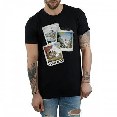 Camiseta de Algodão Masculina Olaf Polaroid