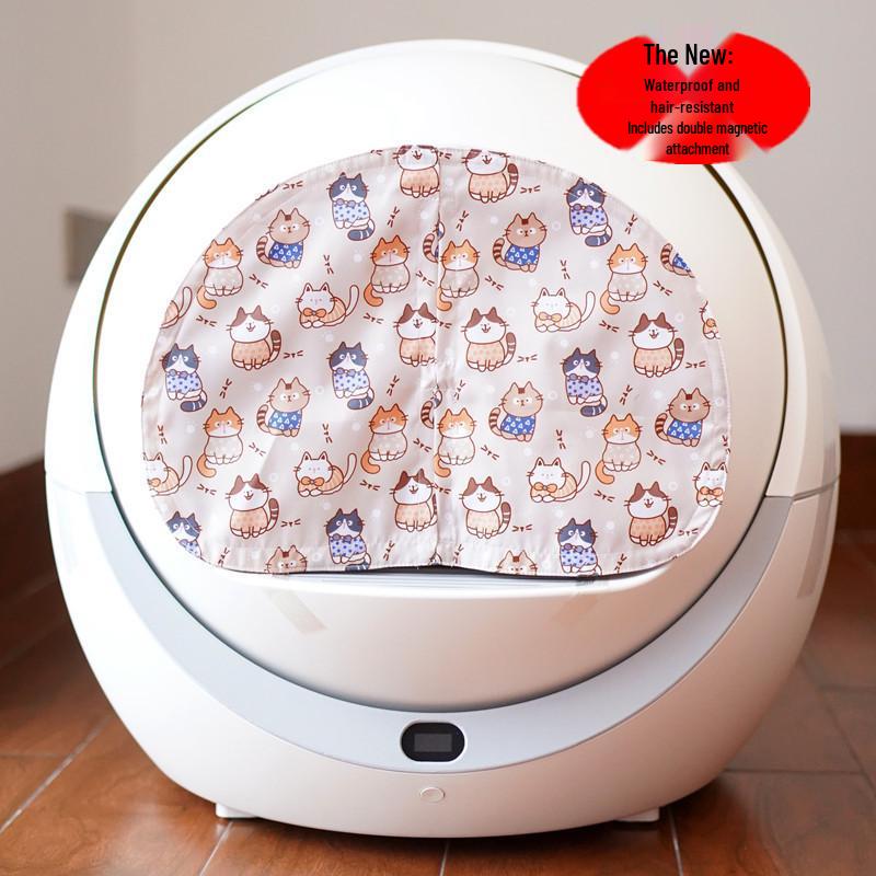 Petree Litter Box Cover: Automatic, Deodorizing, Dustproof, Replaceable, Washable, Fully Enclosed.