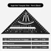 7" Aluminum Alloy Woodworking Try Square - 90° Metric/Imperial Right Angle Ruler