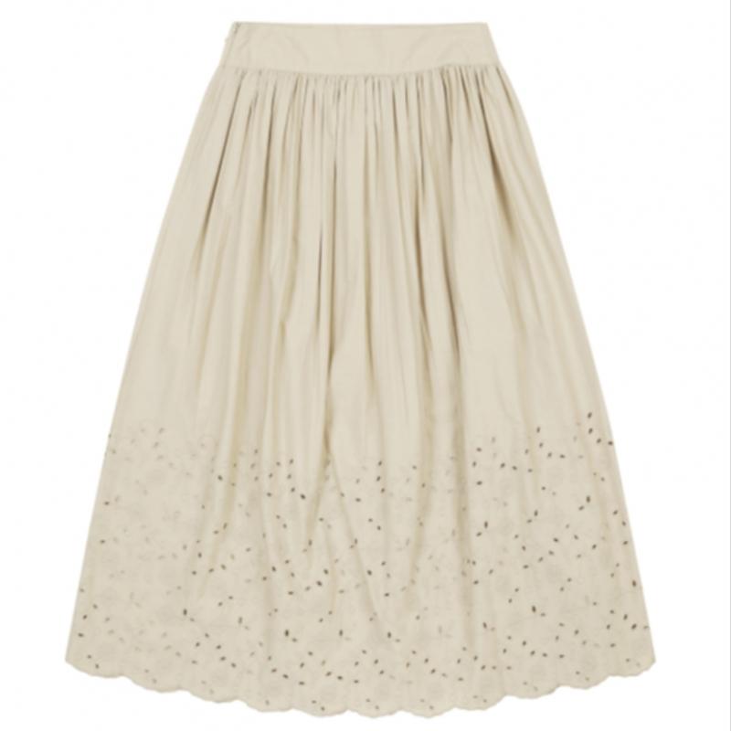 Benetton Gelochter bestickter Rock 3s 46azd001j