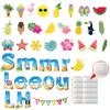 Themed Summer Beach Fruit Coconut Pattern Creativity Decorative Sticker Card