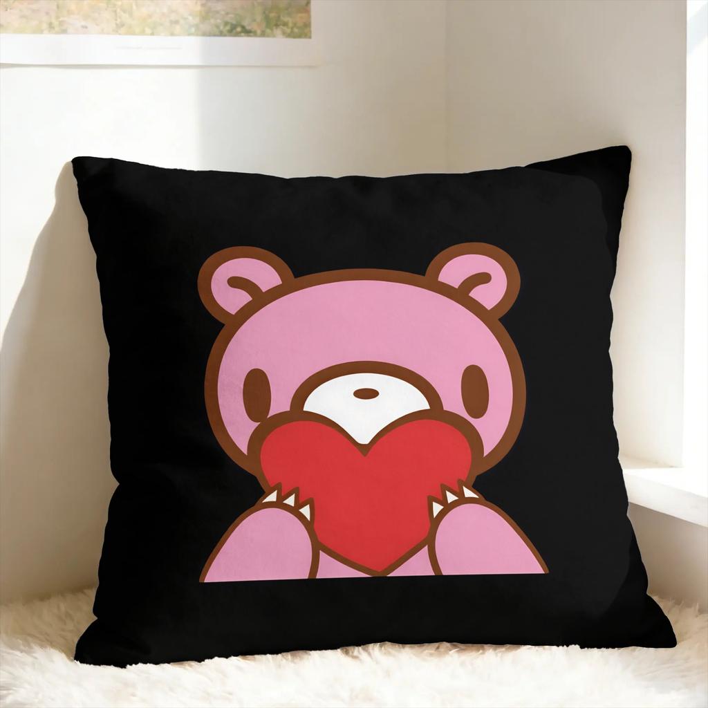 G-Gloomy Bear Pillow Cover Cute Funny Pillow Case For Sofa Couch Bed Living Room Square Pillowcases Gift